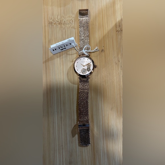 Coach Park Carnation Watch With 34mm Pink Face & RoseGold MeshBracelet - Picture 5 of 7
